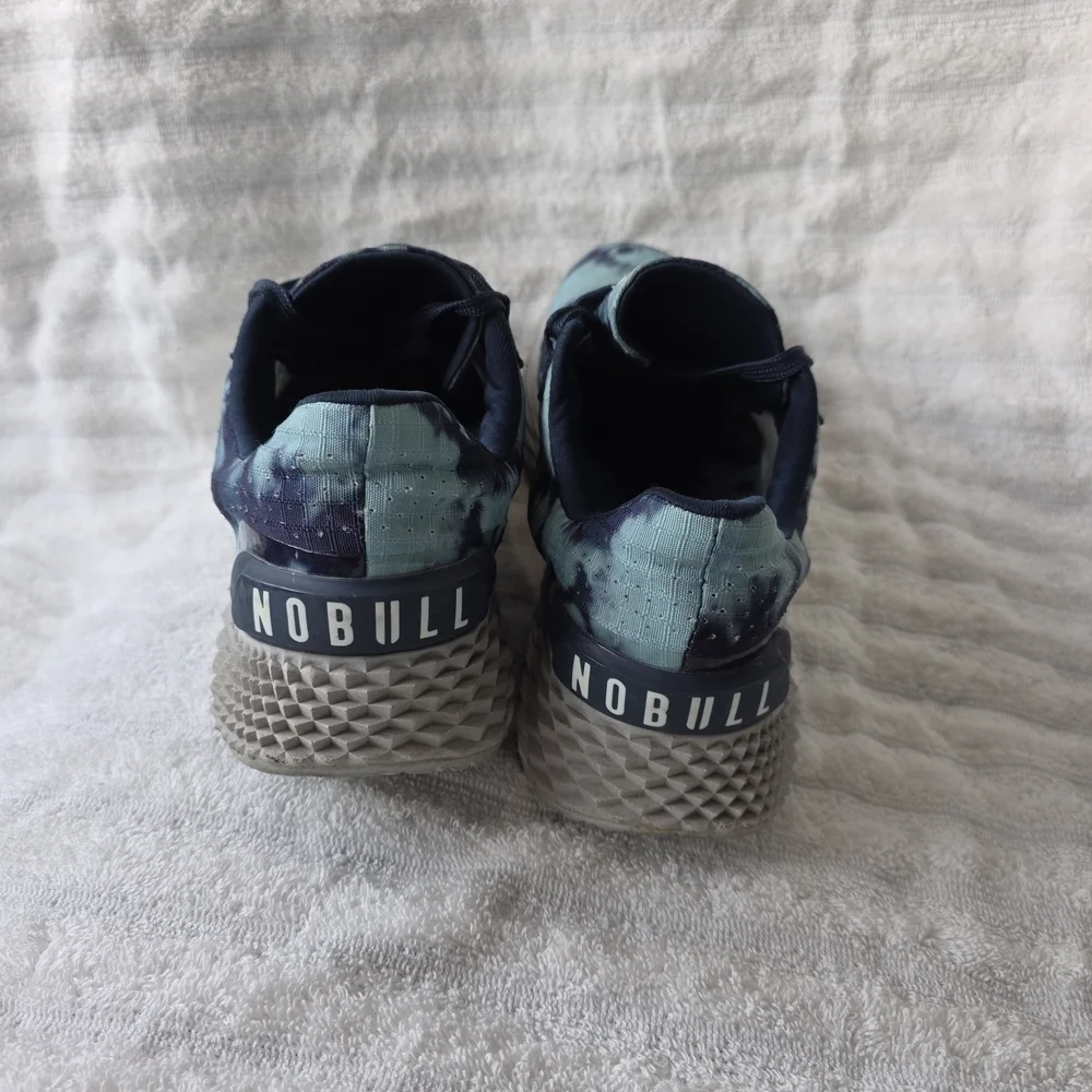 Nobull Ripstop Teal Tie Dye Runners Shoes All Day Men's 7.5 Women's 9 Sneakers